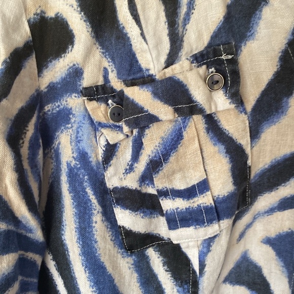 JM Collection Linen Women’s Shirt Size 12 - Picture 4 of 9